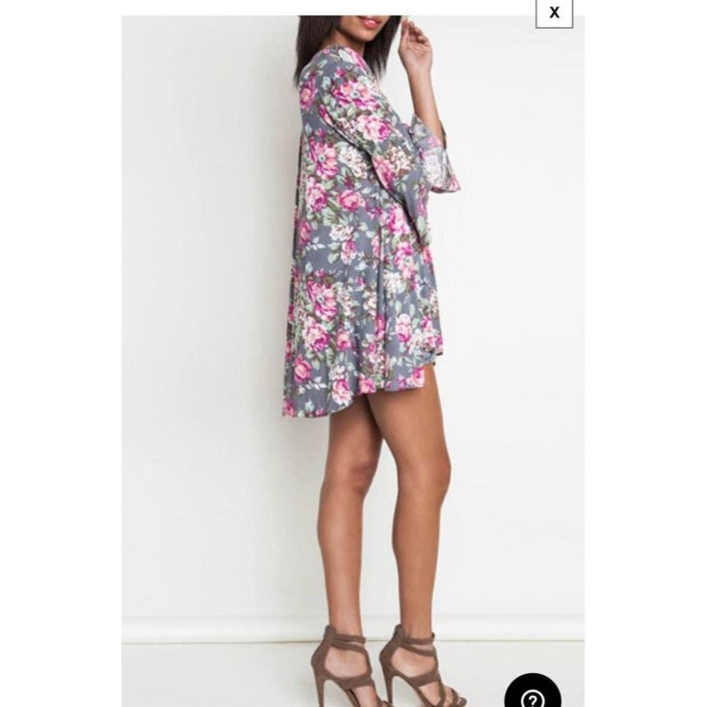 Umgee oversized Floral Short Dress Size Small